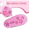 imageK KomForme Toddler Rain Boots Baby Easyon Rain Shoes Lightweight Waterproof for Boys and GirlsBlue Pink Gradient