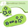 imageK KomForme Toddler Rain Boots Baby Easyon Rain Shoes Lightweight Waterproof for Boys and GirlsGreen Dinosaur Bones