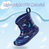 imageK KomForme Toddler Rain Boots Baby Easyon Rain Shoes Lightweight Waterproof for Boys and GirlsShark