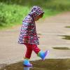 imageK KomForme Toddler Rain Boots Baby Easyon Rain Shoes Lightweight Waterproof for Boys and GirlsYellow Purple Gradient
