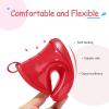 imageK KomForme Toddler Rain Boots Baby Easyon Rain Shoes for Boys and Girls Waterproof Lightweight OutdoorRed