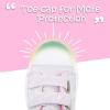 imageK KomForme Toddler Sneakers for Boys and Girls Dual Hook and Loops Sneakers Baby Canvas ShoesWhite Glitter