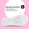 imageK KomForme Toddler Sneakers for Boys and Girls Dual Hook and Loops Sneakers Baby Canvas ShoesWhite Glitter