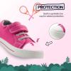 imageK KomForme Toddler Boys Girls Shoes Kids Canvas Sneakers with Hook and LoopsPink