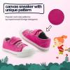 imageK KomForme Toddler Boys Girls Shoes Kids Canvas Sneakers with Hook and LoopsPink