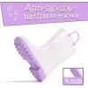 imageK KomForme Kids Girls ampamp Boys Rain Boots with Easyon Handles Waterproof OutdoorsWhite