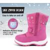 imageK KomForme Boys Girls Snow Boots Waterproof Winter Outdoor BootsToddlerLittle KidBig KidPink Star