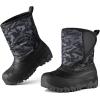 imageK KomForme Kids Snow Boots Fur Lined Warm Waterresistant AntiSlip Winter Boots for ToddlerLittle KidBig KidCamouflage