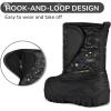imageK KomForme Kids Snow Boots Fur Lined Warm Waterresistant AntiSlip Winter Boots for ToddlerLittle KidBig KidDinosaur