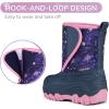 imageK KomForme Kids Snow Boots Fur Lined Warm Waterresistant AntiSlip Winter Boots for ToddlerLittle KidBig KidStar
