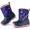 imageK KomForme Kids Snow Boots Fur Lined Warm Waterresistant AntiSlip Winter Boots for ToddlerLittle KidBig KidStar