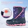 imageK KomForme Kids Snow Boots Fur Lined Warm Waterresistant AntiSlip Winter Boots for ToddlerLittle KidBig KidStar
