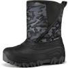 imageK KomForme Kids Snow Boots Fur Lined Warm Waterresistant AntiSlip Winter Boots for ToddlerLittle KidBig KidCamouflage