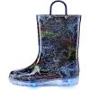 imageK KomForme Kids Rain Boots Waterproof Light up Boots with Easyon HandlesColorful Dinosaur