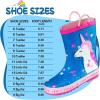 image:imageK KomForme Kids Rain Boots Waterproof Printed Rubber boots with HandlesSleepy Unicorn