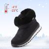 image:imageK KomForme Boys amp Girls Snow Boots Insulated Fur Lined Warm AntiSlip Waterproof Winter Boot ToddlerLittle KidBig KidBlack Rain Cloth