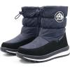 image:imageK KomForme Boys amp Girls Snow Boots Insulated Fur Lined Warm AntiSlip Waterproof Winter Boot ToddlerLittle KidBig KidBlue Rain Cloth