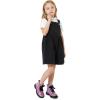image:imageK KomForme Girls Glitter Ankle Boots Lace Up Waterproof Combat Shoes With Side Zipper for ToddlerLittle KidBig KidPurple