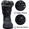 image:imageK KomForme Boys Girls Fur Lined Warm AntiSlip Waterproof Winter BootBlack