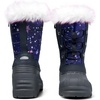 image:imageK KomForme Boys Girls Fur Lined Warm AntiSlip Waterproof Winter BootDark Purple