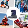 image:imageK KomForme Boys Girls Fur Lined Warm AntiSlip Waterproof Winter BootDark Purple