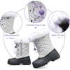 image:imageK KomForme Boys Girls Fur Lined Warm AntiSlip Waterproof Winter BootGrey
