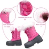 image:imageK KomForme Boys Girls Fur Lined Warm AntiSlip Waterproof Winter BootPink