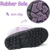 image:imageK KomForme Boys Girls Fur Lined Warm AntiSlip Waterproof Winter BootPurple Brilliant