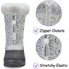 image:imageK KomForme Boys Girls Fur Lined Warm AntiSlip Waterproof Winter BootSilver