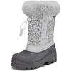 image:imageK KomForme Boys Girls Fur Lined Warm AntiSlip Waterproof Winter BootSilver