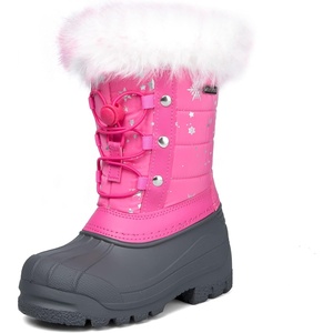 image:imageK KomForme Boys Girls Fur Lined Warm AntiSlip Waterproof Winter BootPink
