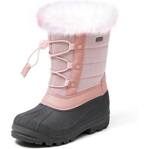 image:imageK KomForme Boys Girls Fur Lined Warm AntiSlip Waterproof Winter BootPink Brilliant