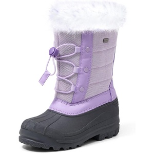image:imageK KomForme Boys Girls Fur Lined Warm AntiSlip Waterproof Winter BootPurple Brilliant