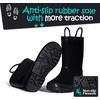 image:imageK KomForme Kids Girls amp Boys Rain Boots with Easyon Handles Outdoors  Waterproof PVCBlack