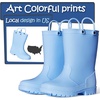 image:imageK KomForme Kids Girls amp Boys Rain Boots with Easyon Handles Outdoors  Waterproof PVCBlue