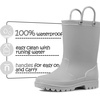 image:imageK KomForme Kids Girls amp Boys Rain Boots with Easyon Handles Outdoors  Waterproof PVCGrey
