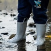 image:imageK KomForme Kids Girls amp Boys Rain Boots with Easyon Handles Outdoors  Waterproof PVCGrey