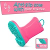 image:imageK KomForme Kids Girls amp Boys Rain Boots with Easyon Handles Outdoors  Waterproof PVCHot Pink