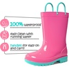 image:imageK KomForme Kids Girls amp Boys Rain Boots with Easyon Handles Outdoors  Waterproof PVCHot Pink