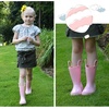 image:imageK KomForme Kids Girls amp Boys Rain Boots with Easyon Handles Outdoors  Waterproof PVCLight Pink