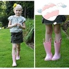 image:imageK KomForme Kids Girls amp Boys Rain Boots with Easyon Handles Outdoors  Waterproof PVCLight Pink