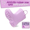 image:imageK KomForme Kids Girls amp Boys Rain Boots with Easyon Handles Outdoors  Waterproof PVCLilac