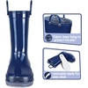 image:imageK KomForme Kids Girls amp Boys Rain Boots with Easyon Handles Outdoors  Waterproof PVCNavy