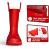 image:imageK KomForme Kids Girls amp Boys Rain Boots with Easyon Handles Outdoors  Waterproof PVCRed