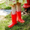 image:imageK KomForme Kids Girls amp Boys Rain Boots with Easyon Handles Outdoors  Waterproof PVCRed