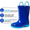 image:imageK KomForme Kids Girls amp Boys Rain Boots with Easyon Handles Outdoors  Waterproof PVCRoyal Blue