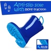image:imageK KomForme Kids Girls amp Boys Rain Boots with Easyon Handles Outdoors  Waterproof PVCRoyal Blue