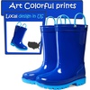 image:imageK KomForme Kids Girls amp Boys Rain Boots with Easyon Handles Outdoors  Waterproof PVCRoyal Blue