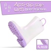 image:imageK KomForme Kids Girls amp Boys Rain Boots with Easyon Handles Outdoors  Waterproof PVCWhite