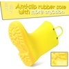image:imageK KomForme Kids Girls amp Boys Rain Boots with Easyon Handles Outdoors  Waterproof PVCYellow